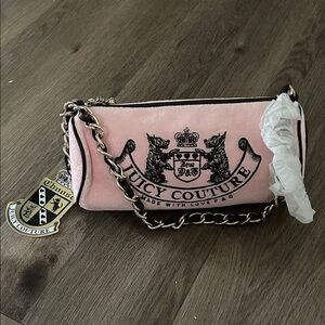 Juicy Couture Pink and Black Clutch